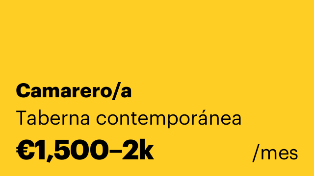 Camarero/a
