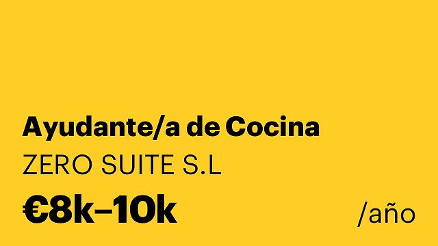 Ayudante/a de Cocina