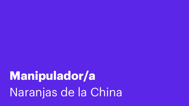 Manipulador/a