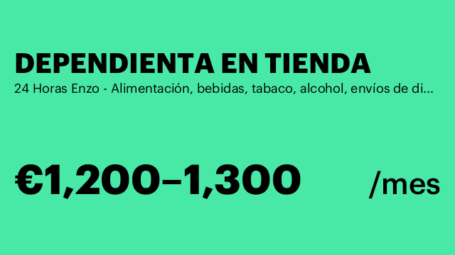 DEPENDIENTA EN TIENDA