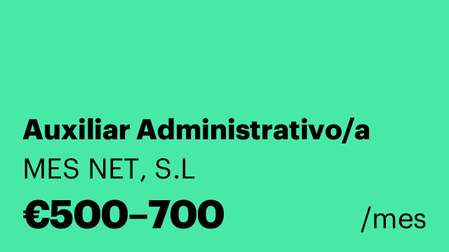 Auxiliar Administrativo/a