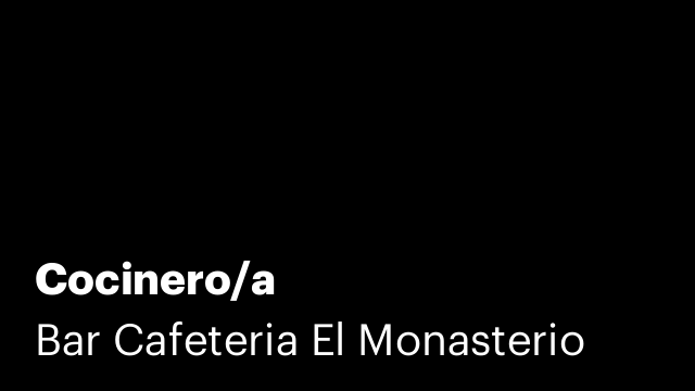 Cocinero/a