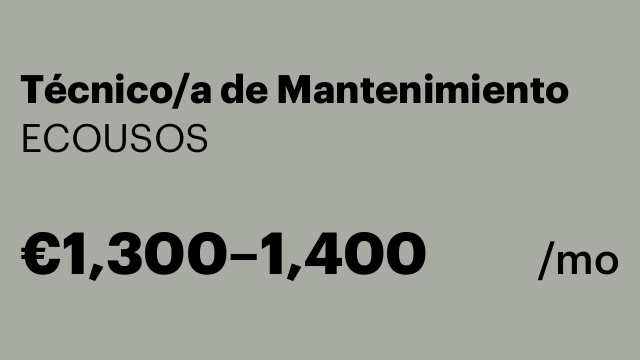 Técnico/a de Mantenimiento