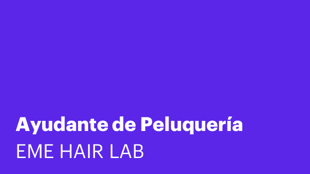Ayudante de Peluquería