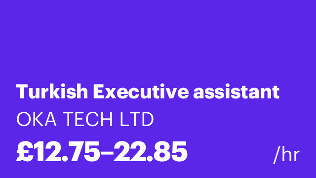 Turkish Executive assistant