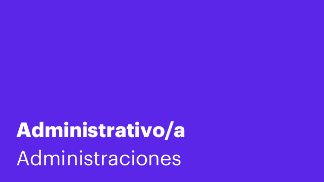 Administrativo/a