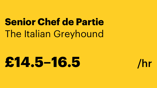 Senior Chef de Partie
