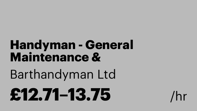 Handyman - General Maintenance & Refurbishment