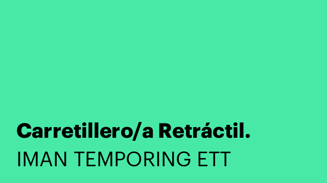 Carretillero/a Retráctil.