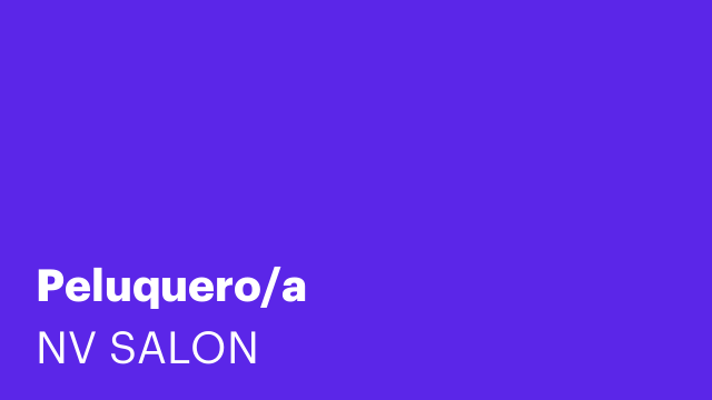 Peluquero/a
