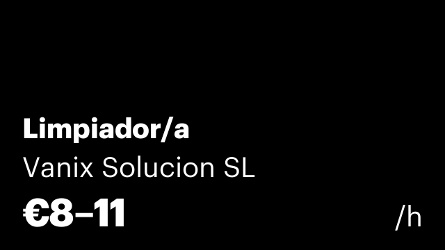 Limpiador/a