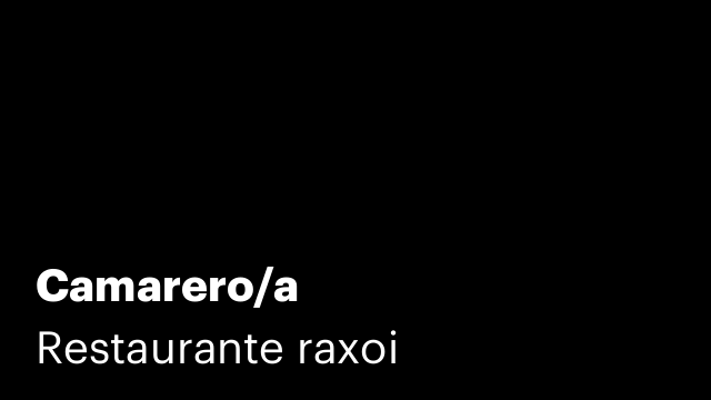 Camarero/a