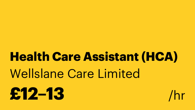 Health Care Assistant (HCA)
