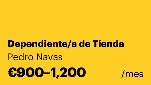 Dependiente/a de Tienda