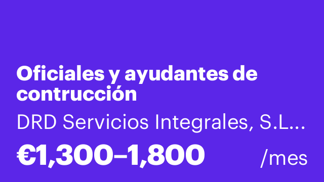 Oficiales y ayudantes de contrucción