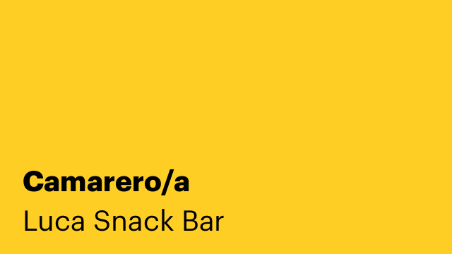 Camarero/a