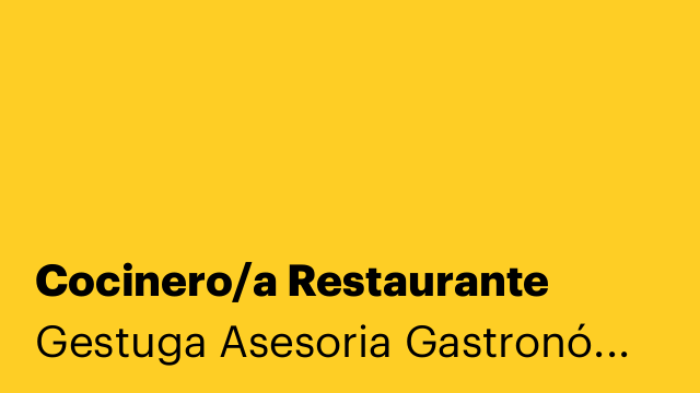 Cocinero/a Restaurante