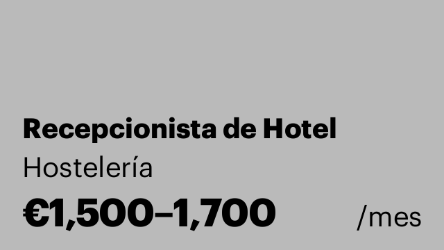 Recepcionista de Hotel