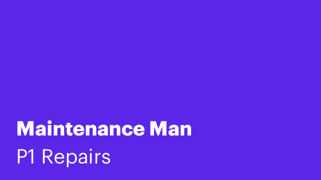 Maintenance Man