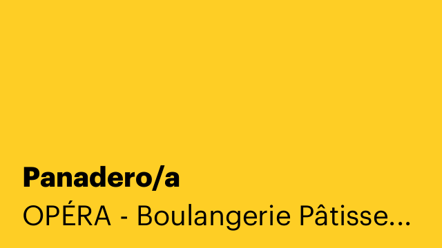 Panadero/a