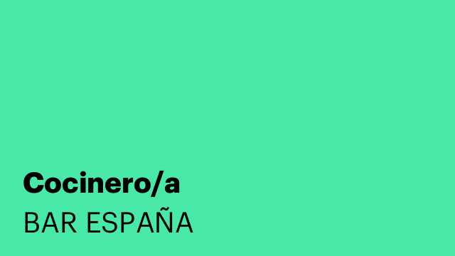 Cocinero/a