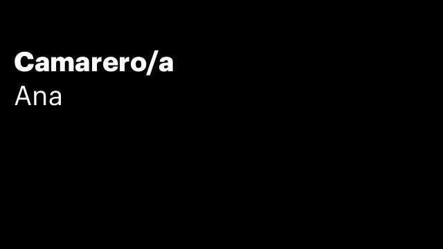 Camarero/a