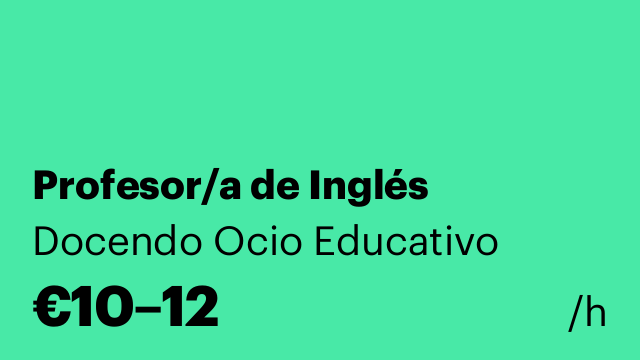 Profesor/a de Inglés