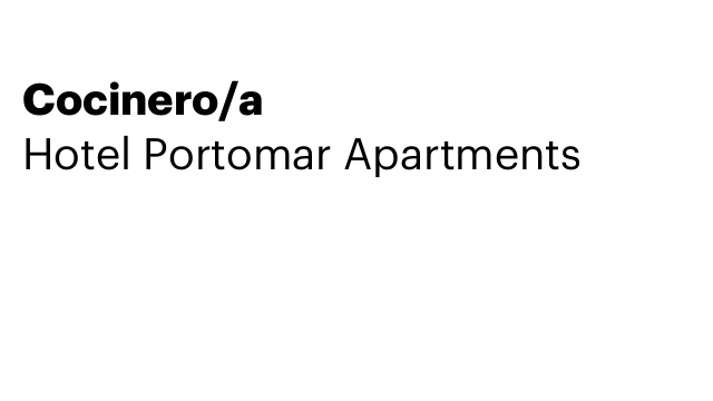 Cocinero/a