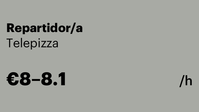 Repartidor/a