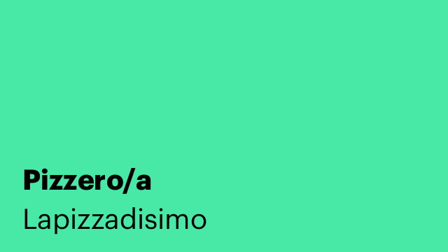 Pizzero/a