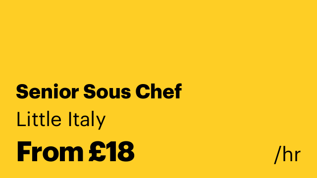 Senior Sous Chef