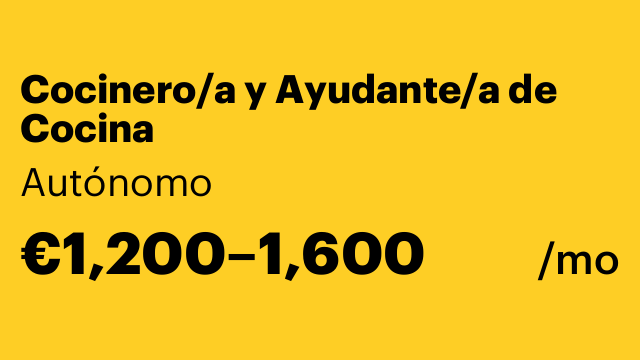 Cocinero/a y Ayudante/a de Cocina