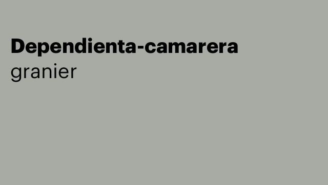 Dependienta-camarera