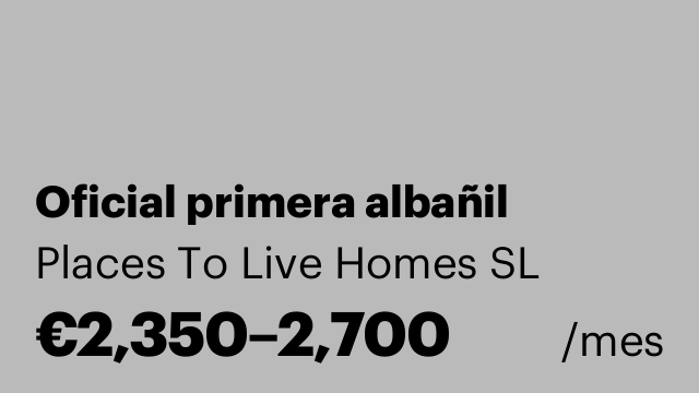 Oficial primera albañil