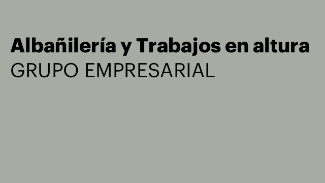 Albañilería y Trabajos en altura