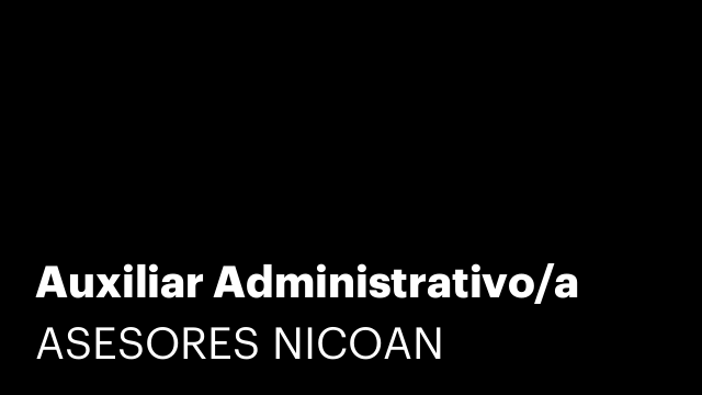 Auxiliar Administrativo/a