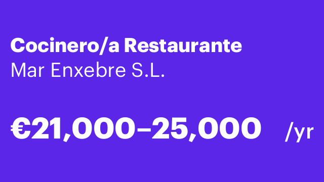 Cocinero/a Restaurante