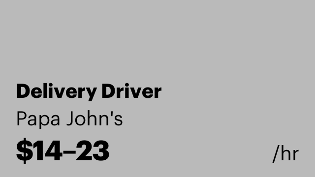 Delivery Driver