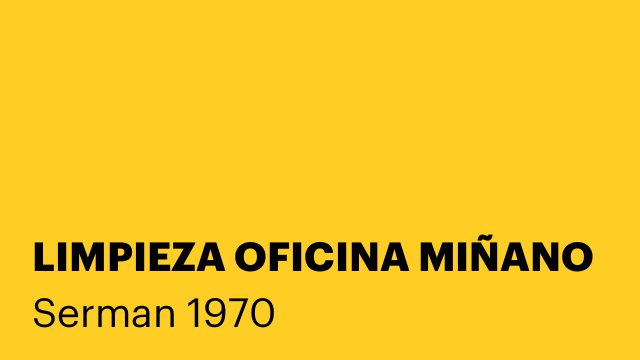 LIMPIEZA OFICINA MIÑANO