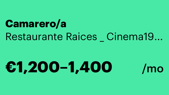 Camarero/a