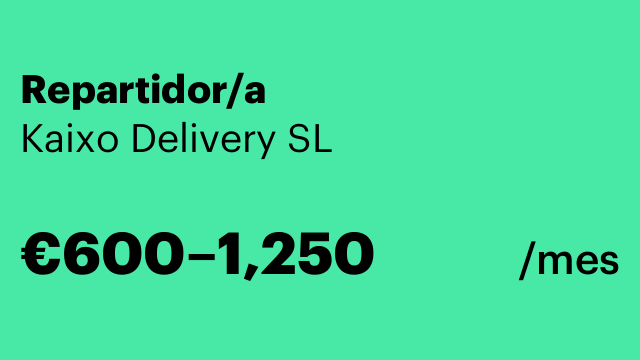 Repartidor/a