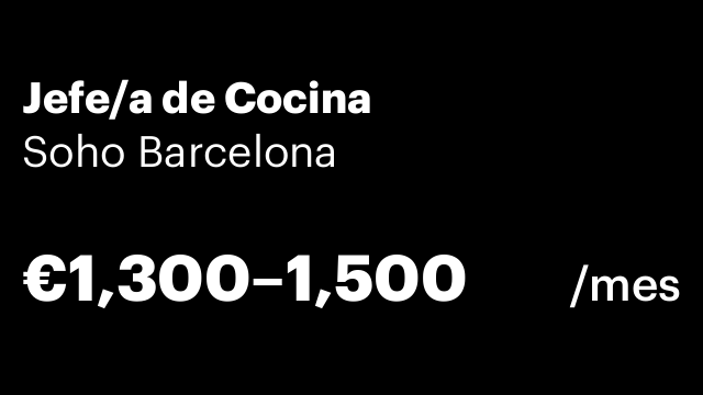 Jefe/a de Cocina