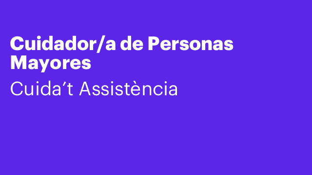 Cuidador/a de Personas Mayores