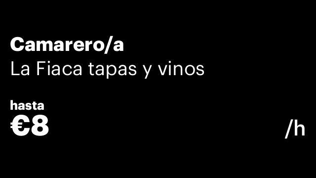 Camarero/a