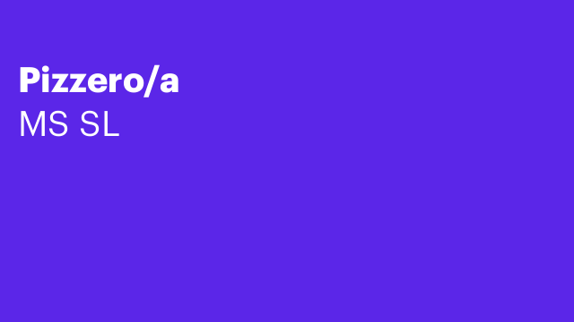 Pizzero/a