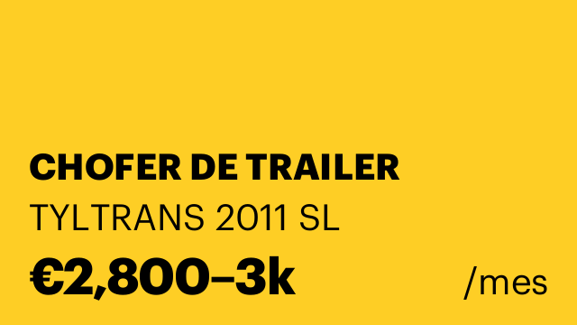 CHOFER DE TRAILER