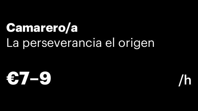 Camarero/a