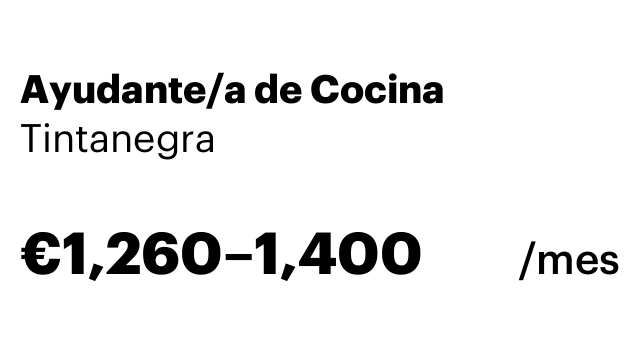 Ayudante/a de Cocina