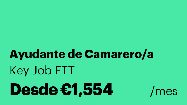 Ayudante de Camarero/a