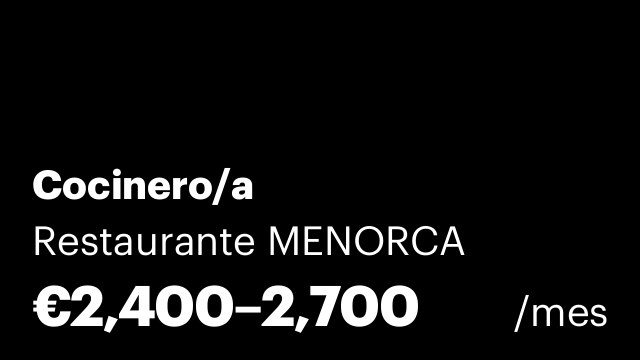 Cocinero/a